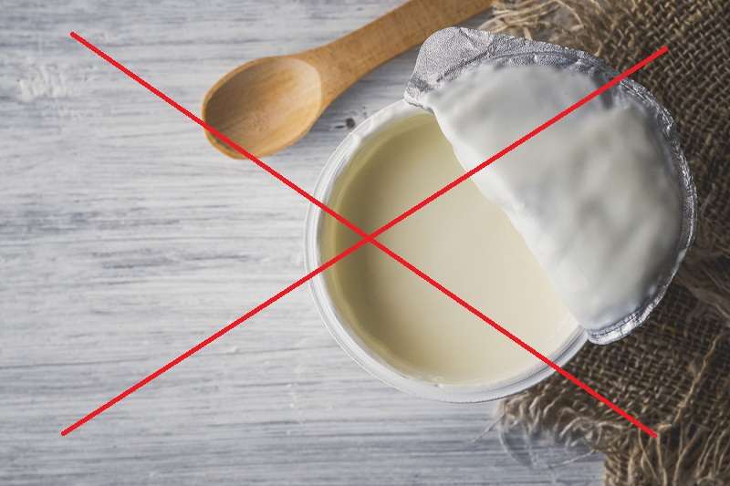 Không dùng sữa chua có đường khi chữa nấm Candida