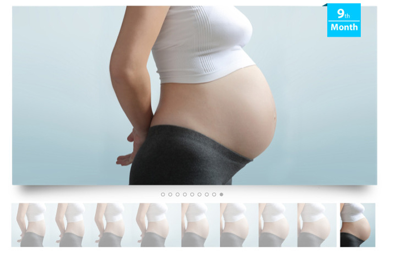 Mang thai tháng cuối bụng căng cứng là hiện tượng bình thường