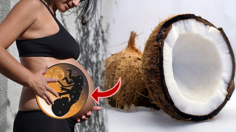 Mang thai tháng cuối có nên uống nước dừa không là thắc mắc của nhiều mẹ