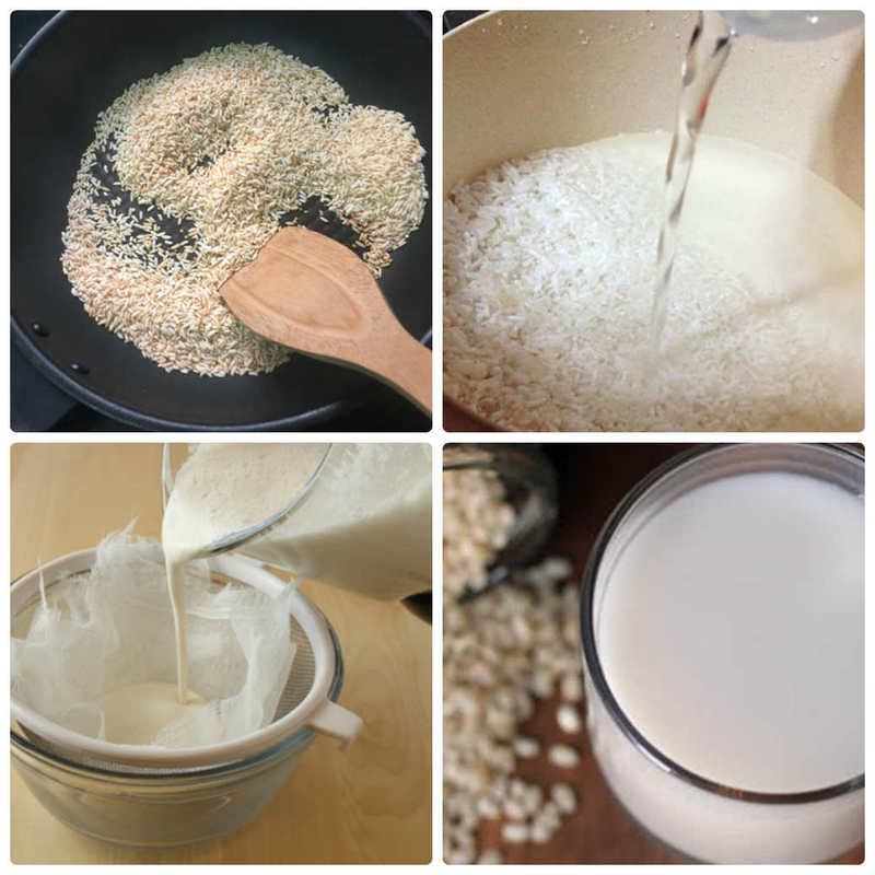 Cách làm sữa gạo lợi sữa