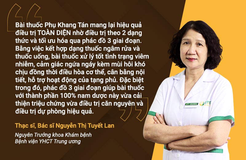 Bác sĩ Tuyết Lan nhận xét về phác đồ Phụ Khang Tán
