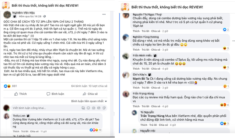 Cộng đồng mạng Facebook bàn tán hiệu quả về Dương Bảo Vương