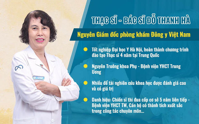Thạc sĩ, bác sĩ Đỗ Thanh Hà có hơn 40 năm kinh nghiệm điều trị các bệnh sản phụ khoa