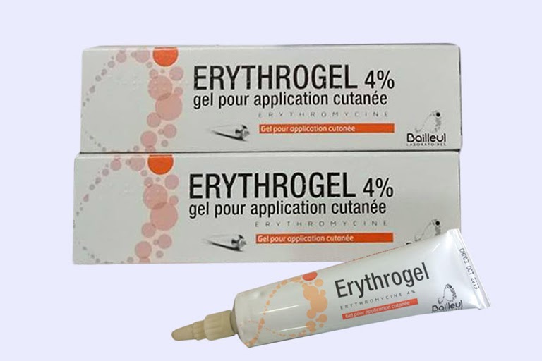 Kem, thuốc trị mụn cám Erythrogel