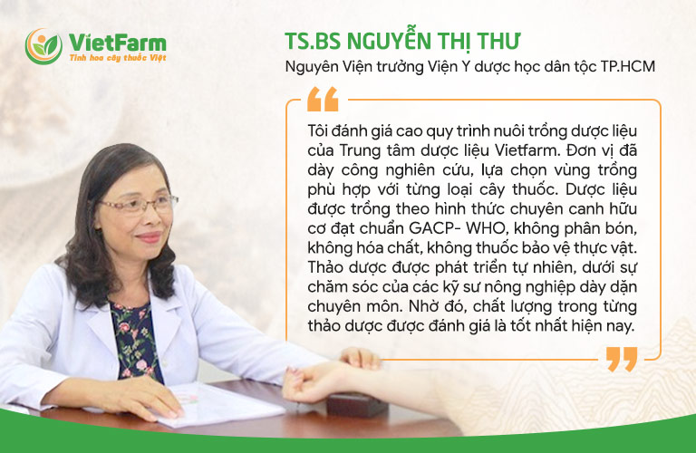 Tiến sĩ, Bác sĩ Nguyễn Thị Thư – Nguyên Viện trưởng Viện Y dược học dân tộc TP. HCM