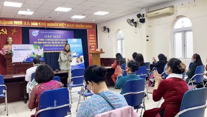 Tọa đàm Phụ nữ và chăm sóc sức khỏe hậu Covid tại phường Ngọc Khánh (1/3/2022)