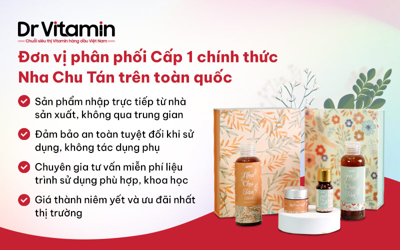 Thương hiệu Dr Vitamin chịu trách nhiệm phân phối bộ sản phẩm Nha Chu Tán 