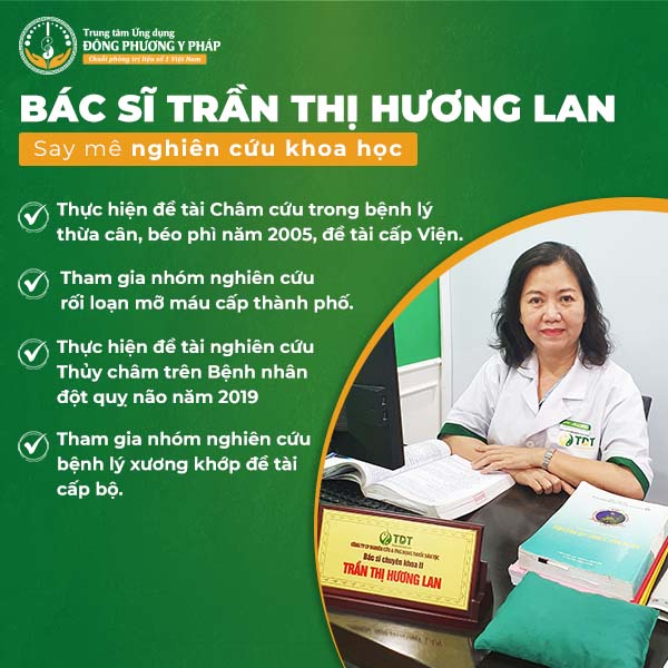 Bác sĩ Trần Thị Hương Lan say mê nghiên cứu khoa học với nhiều đề tài hữu ích