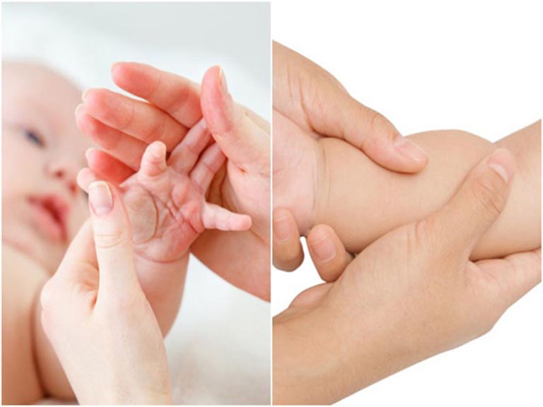 Cách massage tay cho trẻ sơ sinh dễ ngủ