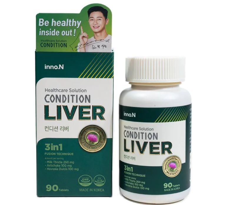 Viên uống Condition Liver nổi bật với thành phần chiết xuất cây kế sữa, có hiệu quả tốt trong việc bổ gan, mát gan
