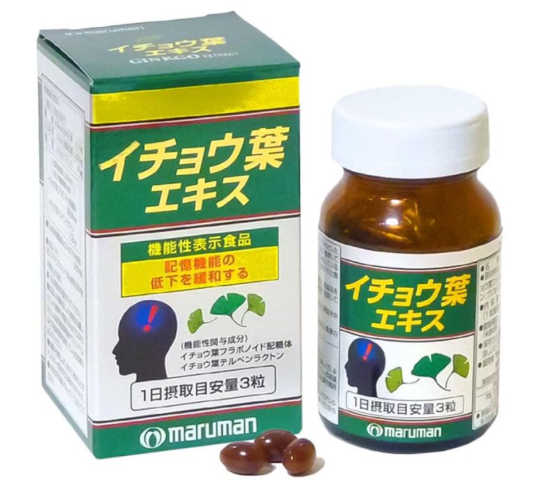 Thuốc bổ não của Nhật Ginkgo Biloba Maruman được đánh giá cao với thành phần chiết xuất từ thảo dược thiên nhiên, an toàn cho sức khỏe người sử dụng
