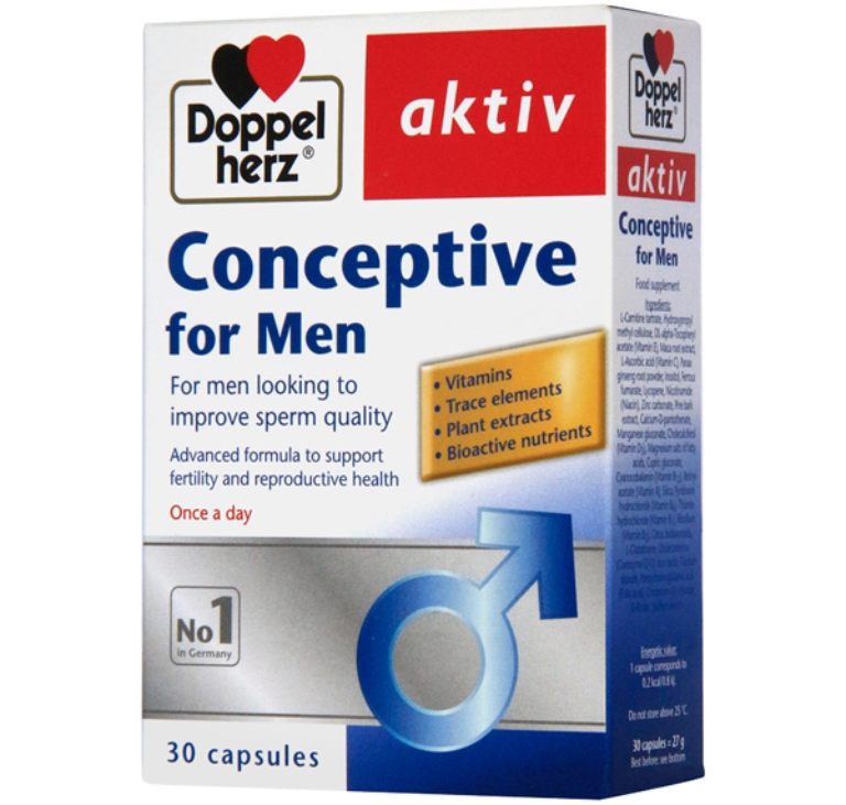 Bổ thận, tăng cường chức năng sinh lý, chất lượng tinh trùng cho nam Conceptive for men Dopperlherz