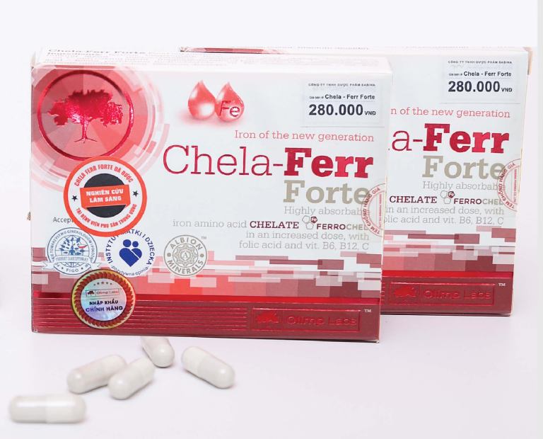 Viên uống sắt Chela-Ferr Forte cho bà bầu nổi tiếng của Ba Lan