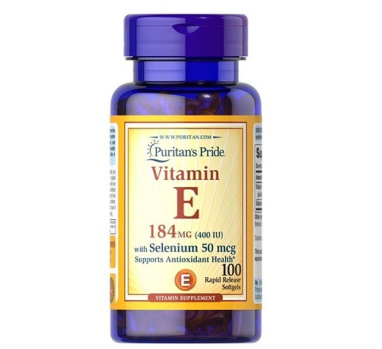 Viên uống vitamin E Puritan's Pride mẫu mới 
