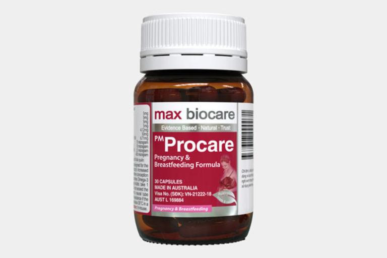 Viên uống Max Biocare PM Procare Pregnancy & Breastfeeding của Úc