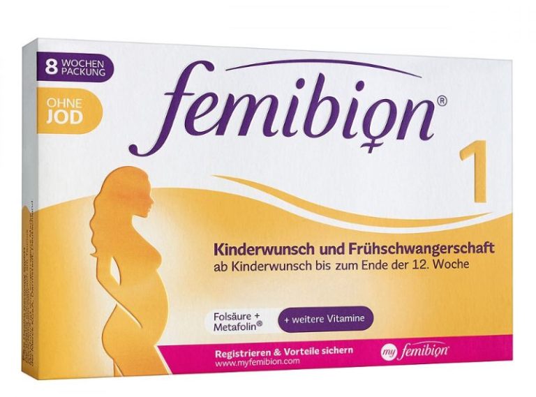 Vitamin tổng hợp cho bà bầu Femibion số 1 của Đức được sản xuất riêng cho mẹ mang thai 3 tháng đầu