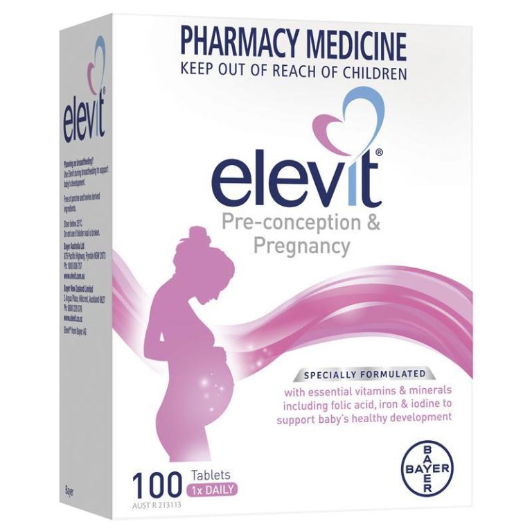 Viên uống Elevit Pre-Conception & Pregnancy giúp cung cấp 11 loại vitamin và 18 loại khoáng chất