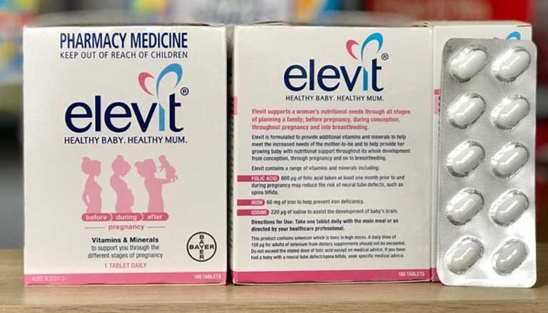 Vitamin tổng hợp Elevit cho bà bầu của Úc được đặc biệt ưa chuộng tại Việt Nam và nhiều quốc gia trên thế giới
