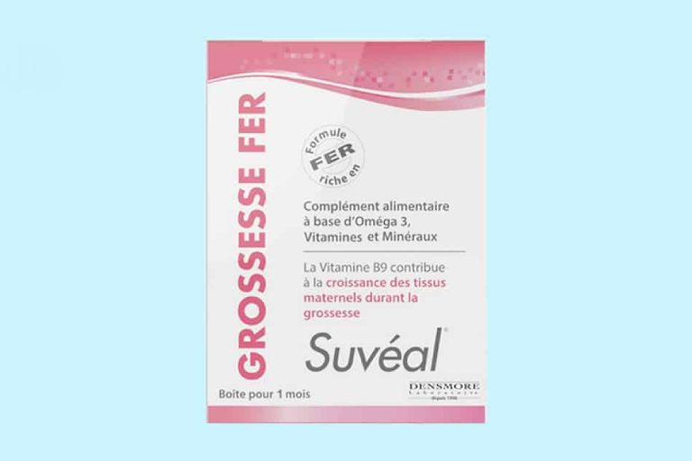 Viên uống Suveal Grossesse Fer giúp bổ sung vitamin, khoáng chất cho bà bầu của Pháp