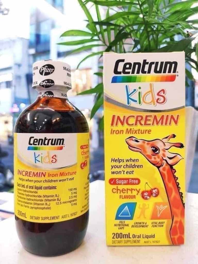 Vitamin tổng hợp của Úc cho trẻ dạng siro Centrum Kids Incremin Iron Mixture