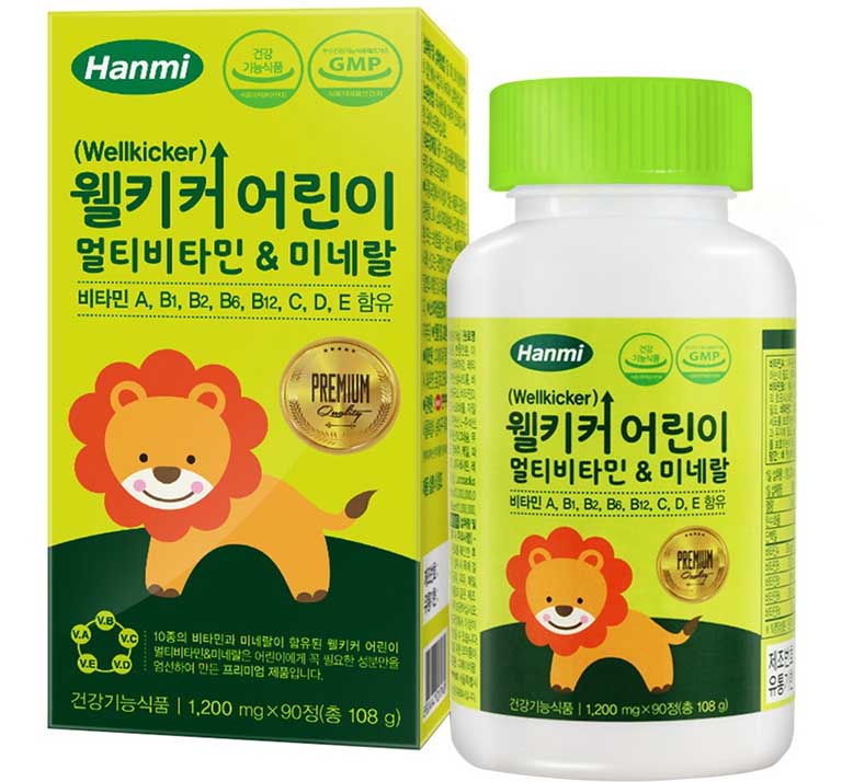 Hanmi Wellkicker - Vitamin tổng hợp cho bé của Hàn Quốc